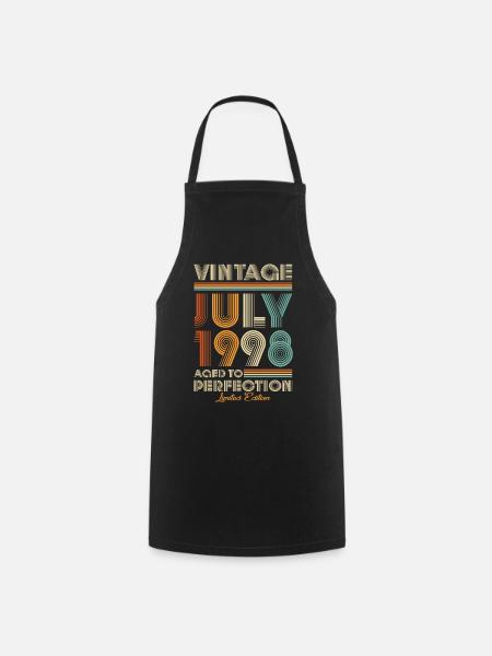 Millésime vieilli à la perfection Juillet 1998 - Tablier de cuisine - noir