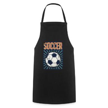Soccer Footballeur professionnel Dieu du football - Tablier de cuisine - noir - Devant - AI Model Male 185 dark (185cm)