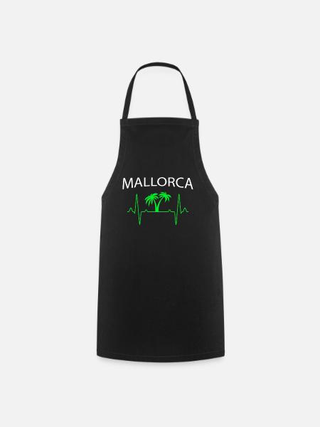 Mallorca Herzschlag - Kochschürze - Schwarz