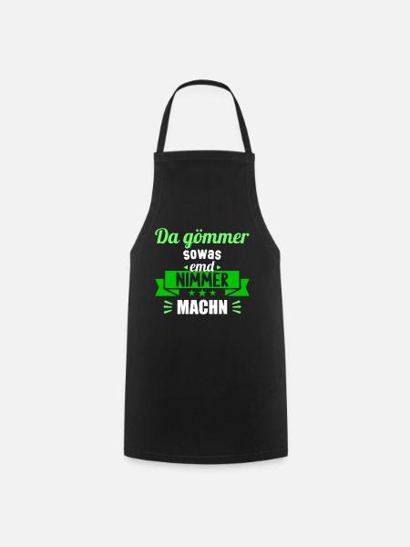 Sächsischer Dialekt Sachsen Sächsische Sprüche - Kochschürze - Schwarz