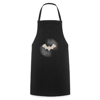 Fledermaus - Kochschürze - Schwarz - Vorne - AI Model Male 185 dark (185cm)
