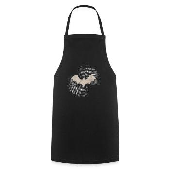 Bat - Cooking Apron - black - Front - AI Model Male 185 dark (185cm)