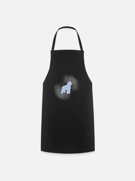 Caniche - Tablier de cuisine - noir