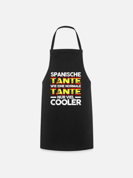 Espana Spanierin Tante Spanien - Kochschürze - Schwarz