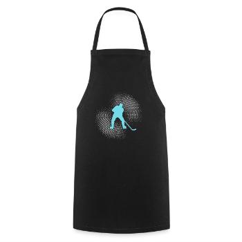 Eishockey - Kochschürze - Schwarz - Vorne - AI Model Male 185 dark (185cm)