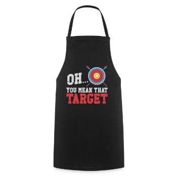 Archery Bow Archer Vintage Target - Cooking Apron - black - Front - AI Model Male 185 dark (185cm)