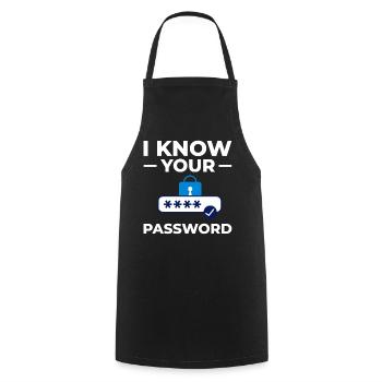 Passwort Hacker Sicherheit Computer Hacking - Kochschürze - Schwarz - Vorne - AI Model Male 185 dark (185cm)