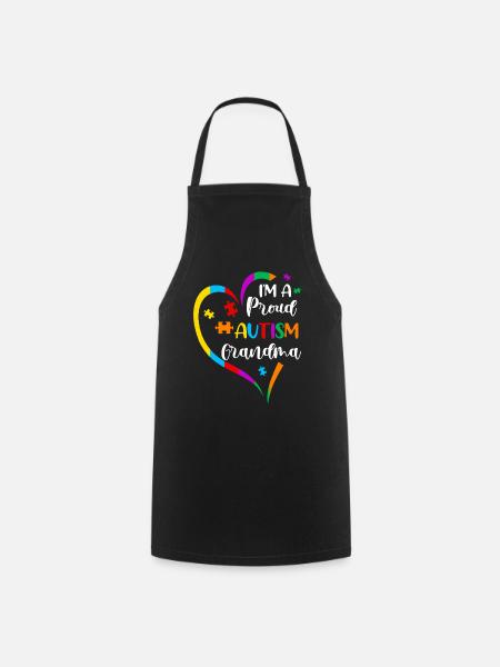 Autisme - Tablier de cuisine - noir
