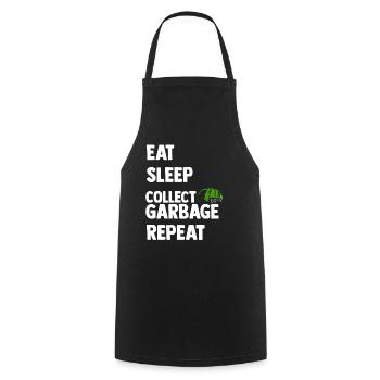 Müllmann Tshirt - Cooking Apron - black - Front - AI Model Male 185 dark (185cm)