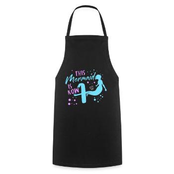Meerjungfrau Tshirt - Kochschürze - Schwarz - Vorne - AI Model Male 185 dark (185cm)
