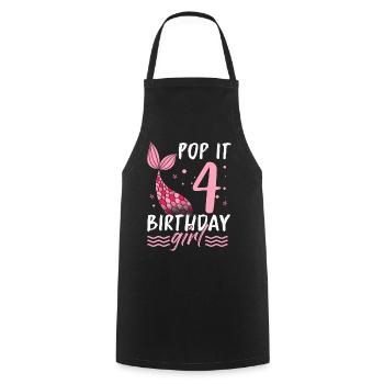 Mermaid Water Mermaid Ocean Bride JGA Fairy Tale - Cooking Apron - black - Front - AI Model Male 185 dark (185cm)