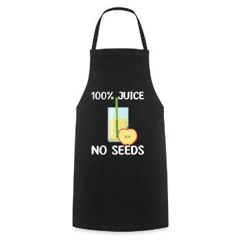 Apple juice - Cooking Apron - black - Front - AI Model Male 185 dark (185cm)