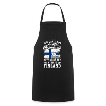Finlande - Tablier de cuisine - noir - Devant - AI Model Male 185 dark (185cm)