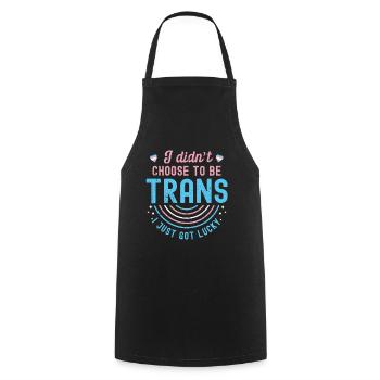 Transe Transgender Transsexuell Geschenk Queer - Kochschürze - Schwarz - Vorne - AI Model Male 185 dark (185cm)