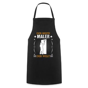 Maler Beruf Ausbildung Lackierer Geschenk - Kochschürze - Schwarz - Vorne - AI Model Male 185 dark (185cm)