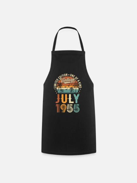 Limited Edition Juli 1955 Geburtstag Geschenk - Kochschürze - Schwarz