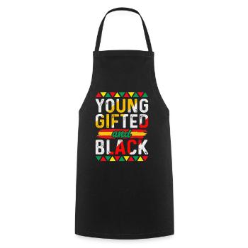 Black History Month Black History American - Kochschürze - Schwarz - Vorne - AI Model Male 185 dark (185cm)