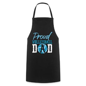 Volleyball Player Team Dad Father - Cooking Apron - black - Front - AI Model Male 185 dark (185cm)