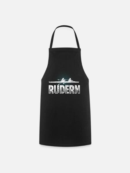 Rudern Ruderer Ruderboot - Kochschürze - Schwarz