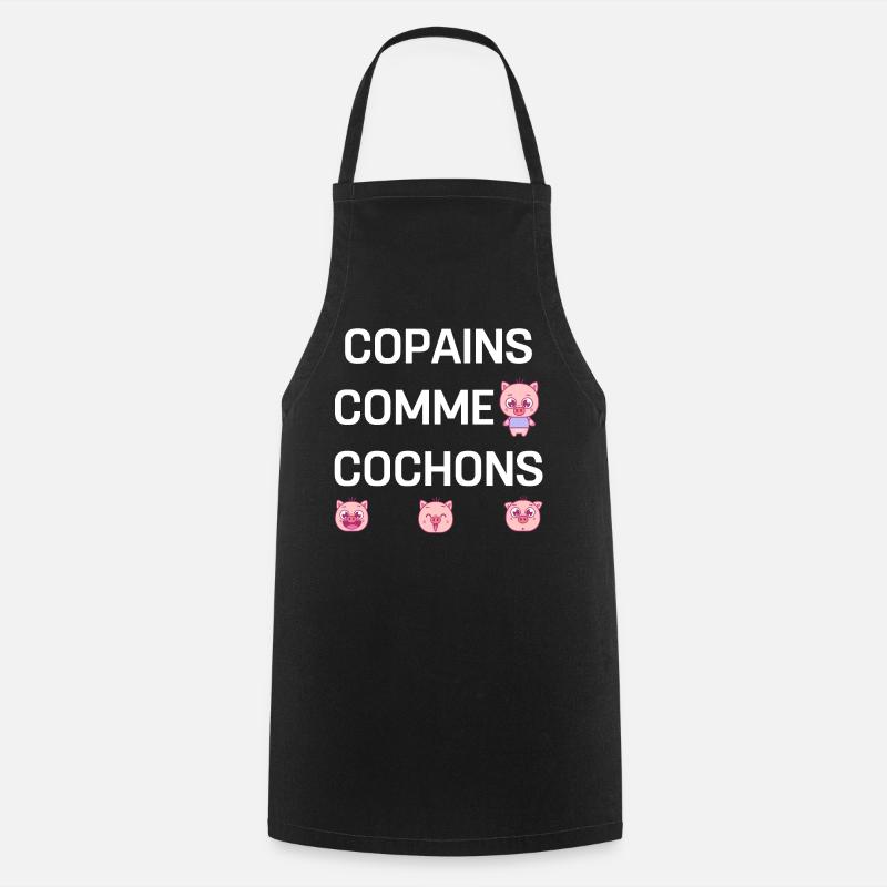 COPAINS COMME COCHONS - Tablier de cuisine - noir