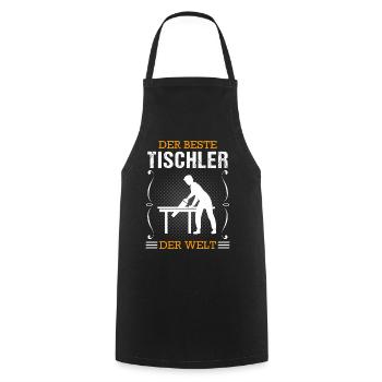 Tischler Beruf Schreiner Handwerker Geschenk - Kochschürze - Schwarz - Vorne - AI Model Male 185 dark (185cm)