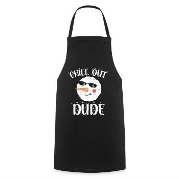 Chill Out Dude Santa Claus Schneemann Urlaub - Kochschürze - Schwarz - Vorne - AI Model Male 185 dark (185cm)
