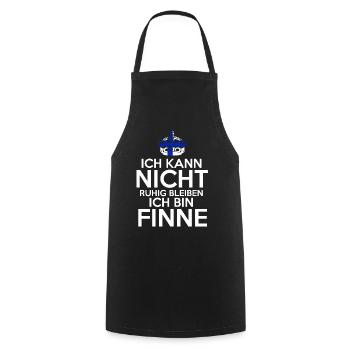 Finnland Finne Finnisches - Kochschürze - Schwarz - Vorne - AI Model Male 185 dark (185cm)