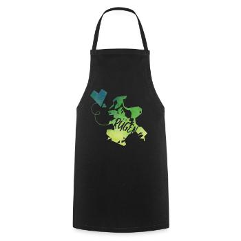 Réprimander - Tablier de cuisine - noir - Devant - AI Model Male 185 dark (185cm)