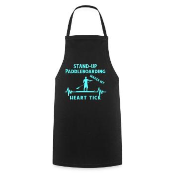 SUP paddle paddle Stand Up Paddle Surf - Tablier de cuisine - noir - Devant - AI Model Male 185 dark (185cm)