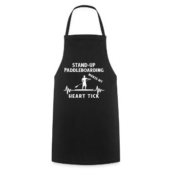 SUP paddle paddle Stand Up Paddle Surf - Tablier de cuisine - noir - Devant - AI Model Male 185 dark (185cm)