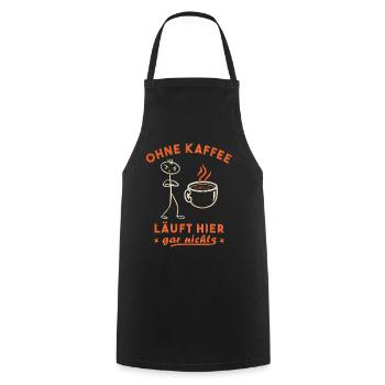 Kaffeetrinker Morgenmuffel Kaffeeliebhaber - Kochschürze - Schwarz - Vorne - AI Model Male 185 dark (185cm)