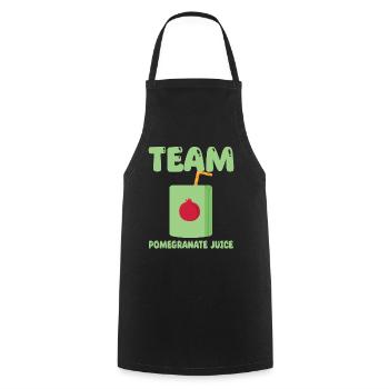 Team Pomegranate Juice - Cooking Apron - black - Front - AI Model Male 185 dark (185cm)