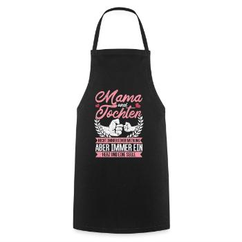Vintage Mama Tochter Geschenk Mutter Geburtstag - Kochschürze - Schwarz - Vorne - AI Model Male 185 dark (185cm)