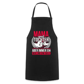 Mama und Tochter Geschenk Mutter Geburtstag - Kochschürze - Schwarz - Vorne - AI Model Male 185 dark (185cm)