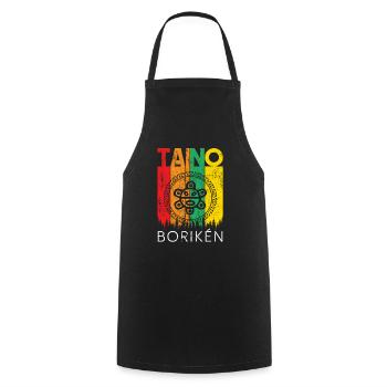 taino boriken, puerto rico - Cooking Apron - black - Front - AI Model Male 185 dark (185cm)