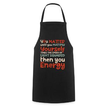 Vintage You Matter Until You Multiply - Cooking Apron - black - Front - AI Model Male 185 dark (185cm)