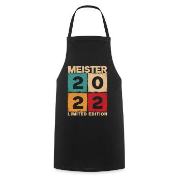 Meister 2022 Mechaniker Meistertitel Geschenk - Kochschürze - Schwarz - Vorne - AI Model Male 185 dark (185cm)