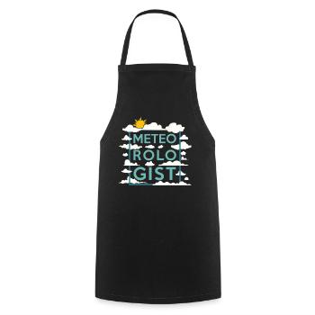 Meteorologist Weather Forecast - Cooking Apron - black - Front - AI Model Male 185 dark (185cm)