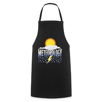 Meteorologist Weather Forecast - Cooking Apron - black - Front - AI Model Male 185 dark (185cm)