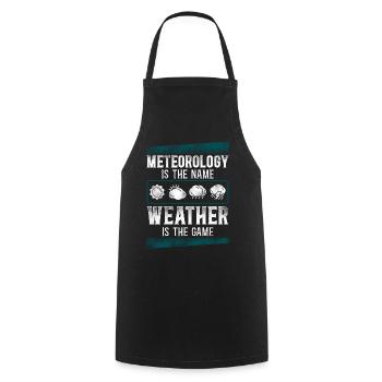 Meteorologo Previsioni Meteo - Grembiule da cucina - nero - Fronte - AI Model Male 185 dark (185cm)