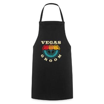 Las Vegas Groom Squad Vegas Mariage - Tablier de cuisine - noir - Devant - AI Model Male 185 dark (185cm)