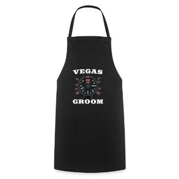 Las Vegas Groom Squad Vegas Wedding - Cooking Apron - black - Front - AI Model Male 185 dark (185cm)
