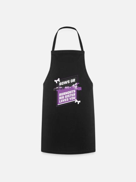 Burnouts Or Bows Gender Reveal Party - Tablier de cuisine - noir