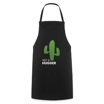 I'm Not A Hugger Cactus - Cooking Apron - black - Front - AI Model Male 185 dark (185cm)