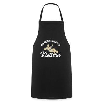 Mir reichts ich geh Klettern Sport Free Alpine - Cooking Apron - black - Front - AI Model Male 185 dark (185cm)