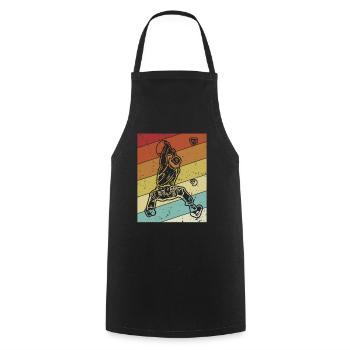 Bouldern Speedklettern Sportklettern Kraxler - Kochschürze - Schwarz - Vorne - AI Model Male 185 dark (185cm)