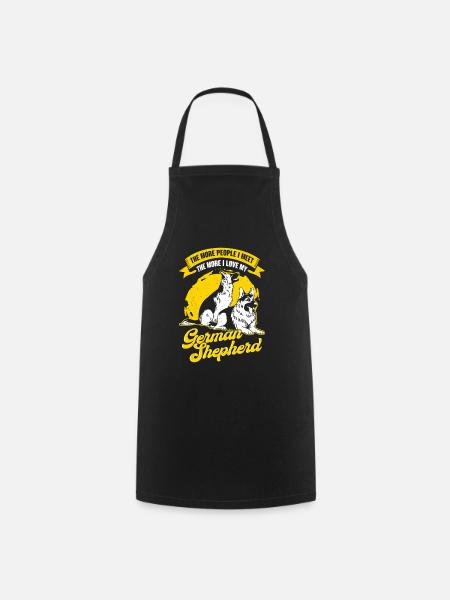 Cadeau de propriétaire de chien de berger allemand - Tablier de cuisine - noir