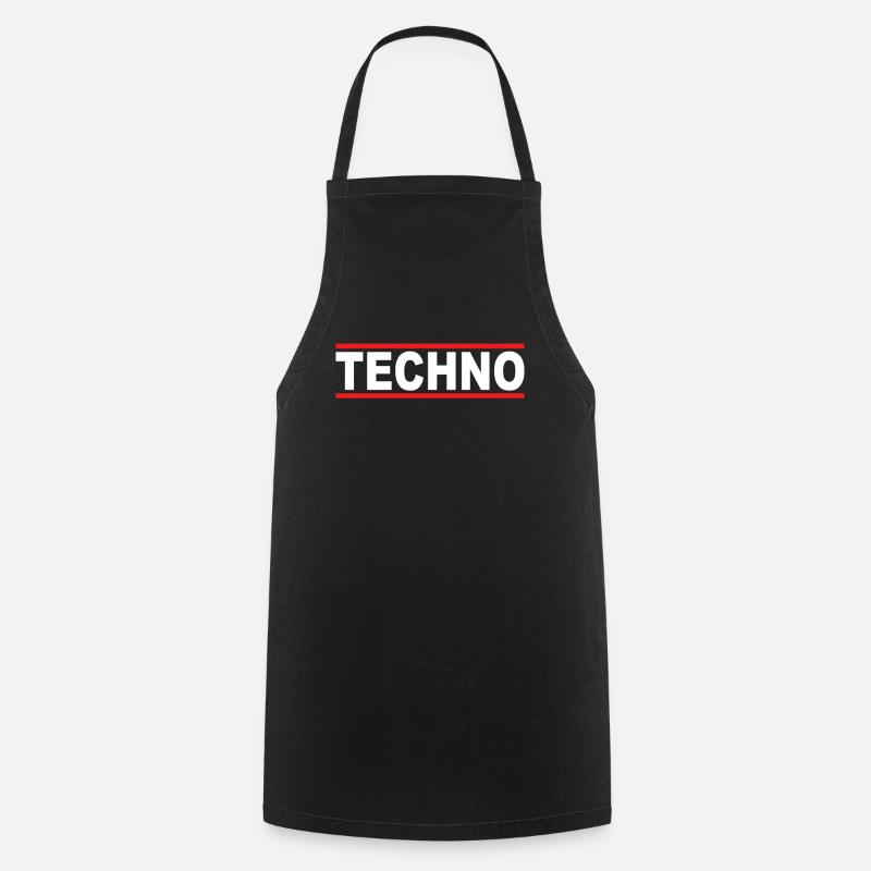 Techno - Kochschürze - Schwarz