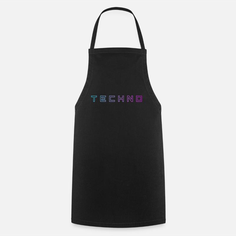 Techno - Kochschürze - Schwarz