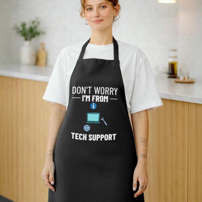 Tech Support IT Technical Assistance Helpdesk Cooking Apron